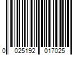 Barcode Image for UPC code 0025192017025