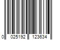 Barcode Image for UPC code 0025192123634