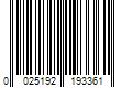 Barcode Image for UPC code 0025192193361