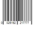 Barcode Image for UPC code 0025192217777