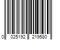 Barcode Image for UPC code 0025192219580