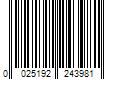 Barcode Image for UPC code 0025192243981