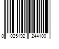 Barcode Image for UPC code 0025192244100