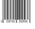 Barcode Image for UPC code 0025192292538