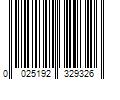 Barcode Image for UPC code 0025192329326