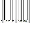 Barcode Image for UPC code 0025192339936