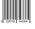 Barcode Image for UPC code 0025192343384