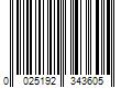 Barcode Image for UPC code 0025192343605