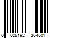 Barcode Image for UPC code 0025192364501