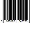 Barcode Image for UPC code 0025192547720