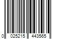 Barcode Image for UPC code 0025215443565