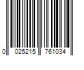 Barcode Image for UPC code 0025215761034