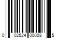 Barcode Image for UPC code 002524000085