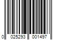 Barcode Image for UPC code 0025293001497