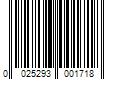 Barcode Image for UPC code 0025293001718