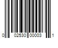 Barcode Image for UPC code 002530000031