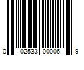 Barcode Image for UPC code 002533000069