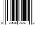 Barcode Image for UPC code 002536000073