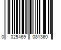 Barcode Image for UPC code 0025469081360