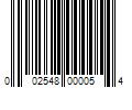 Barcode Image for UPC code 002548000054