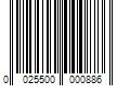 Barcode Image for UPC code 0025500000886