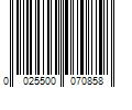 Barcode Image for UPC code 0025500070858