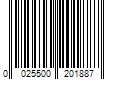 Barcode Image for UPC code 0025500201887