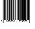 Barcode Image for UPC code 0025500774572