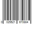 Barcode Image for UPC code 0025521670884