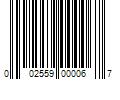 Barcode Image for UPC code 002559000067