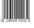 Barcode Image for UPC code 0025600002032