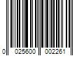 Barcode Image for UPC code 0025600002261