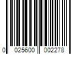 Barcode Image for UPC code 0025600002278