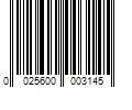 Barcode Image for UPC code 0025600003145