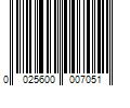 Barcode Image for UPC code 0025600007051