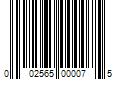 Barcode Image for UPC code 002565000075