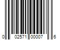 Barcode Image for UPC code 002571000076