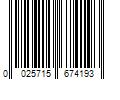 Barcode Image for UPC code 0025715674193