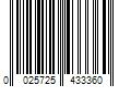 Barcode Image for UPC code 0025725433360