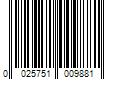 Barcode Image for UPC code 0025751009881