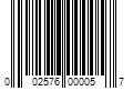 Barcode Image for UPC code 002576000057