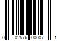 Barcode Image for UPC code 002576000071