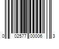 Barcode Image for UPC code 002577000063