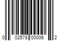 Barcode Image for UPC code 002578000062