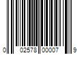 Barcode Image for UPC code 002578000079