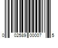 Barcode Image for UPC code 002589000075