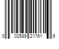 Barcode Image for UPC code 002589217619