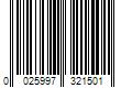 Barcode Image for UPC code 0025997321501