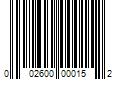 Barcode Image for UPC code 002600000152