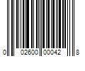 Barcode Image for UPC code 002600000428